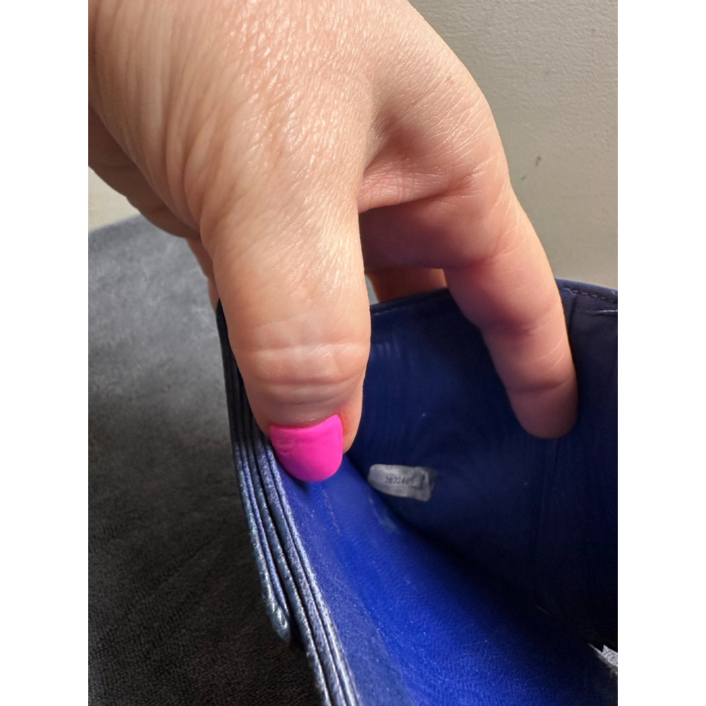 Chanel Blue Caviar Leather Small Snap Wallet - Picture 4 of 12